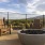 Large fire pit with ample seating 